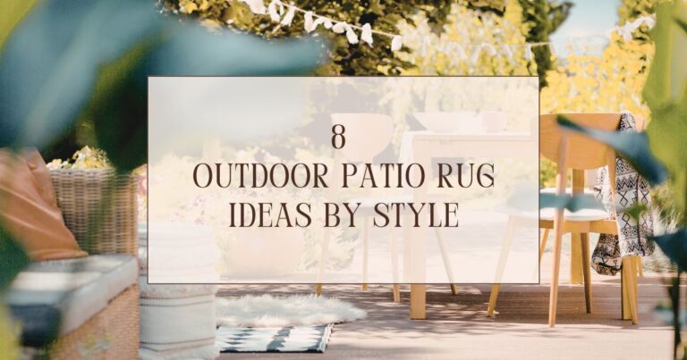 8 outdoor patio rug ideas by style