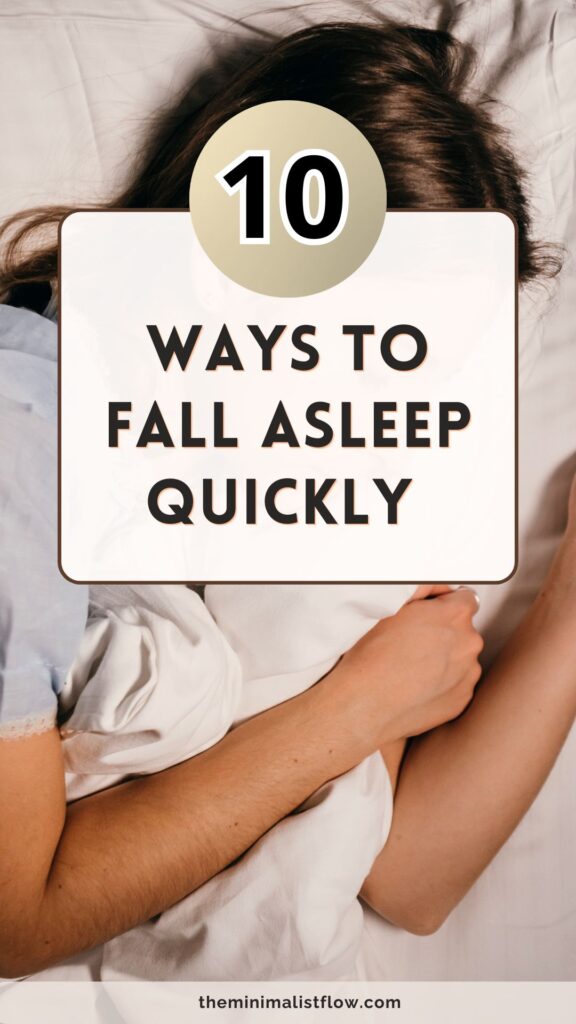 10 ways to fall asleep quickly