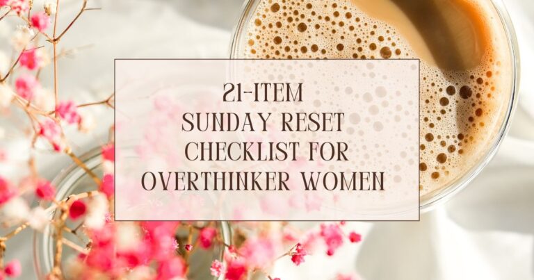 21-item Sunday reset checklist