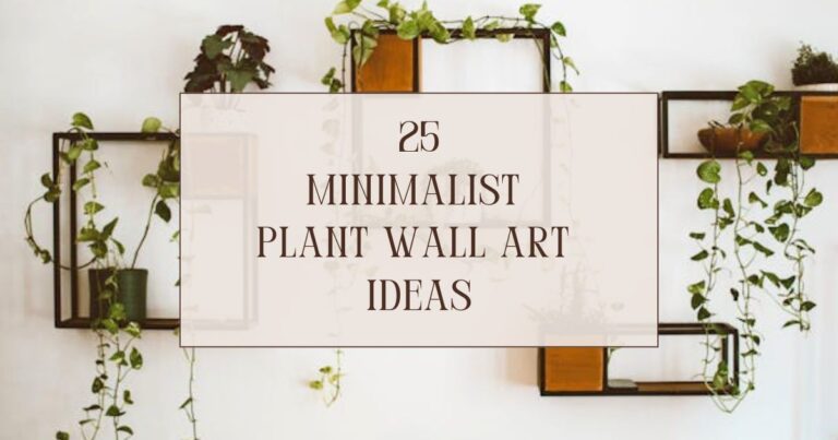 25 minimalist plant wall art ideas
