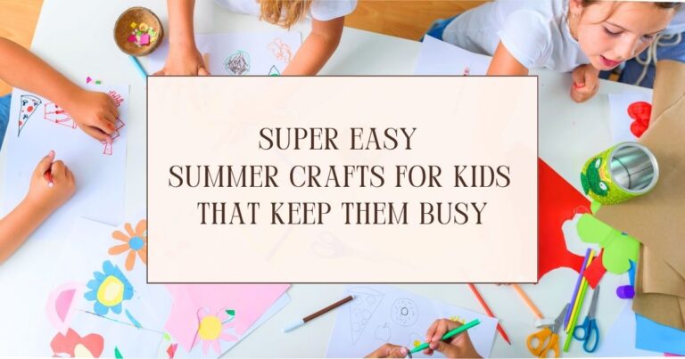 super easy summer crafts for kids