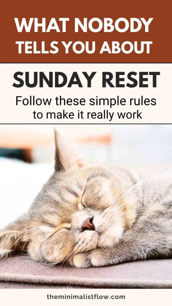mental sunday reset