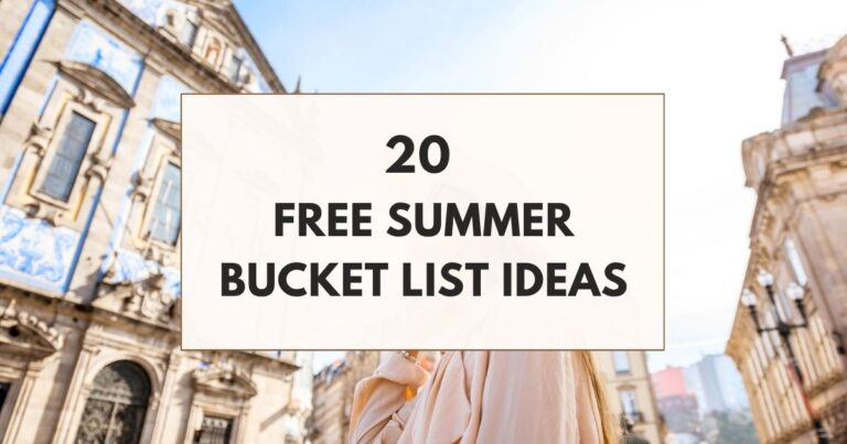 20 free summer bucket list ideas