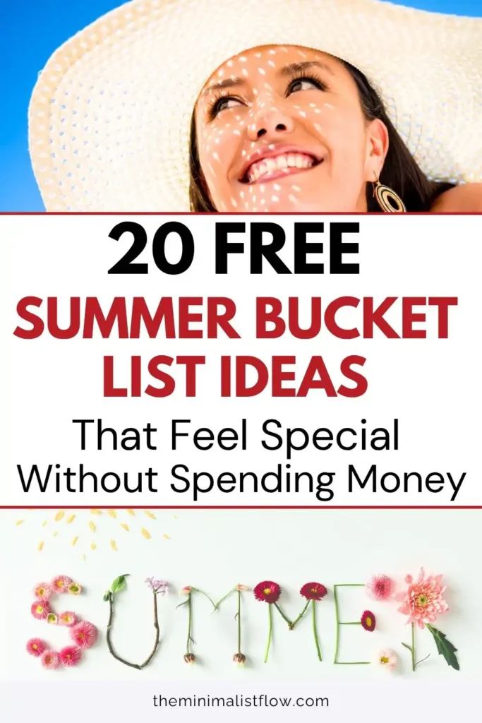 20 free summer bucket list ideas