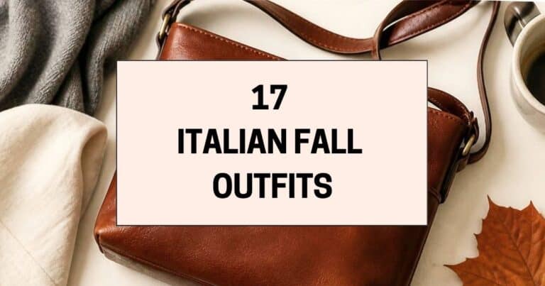 7 Italian Fall Outfits That Look Expensive Without the Price Tag