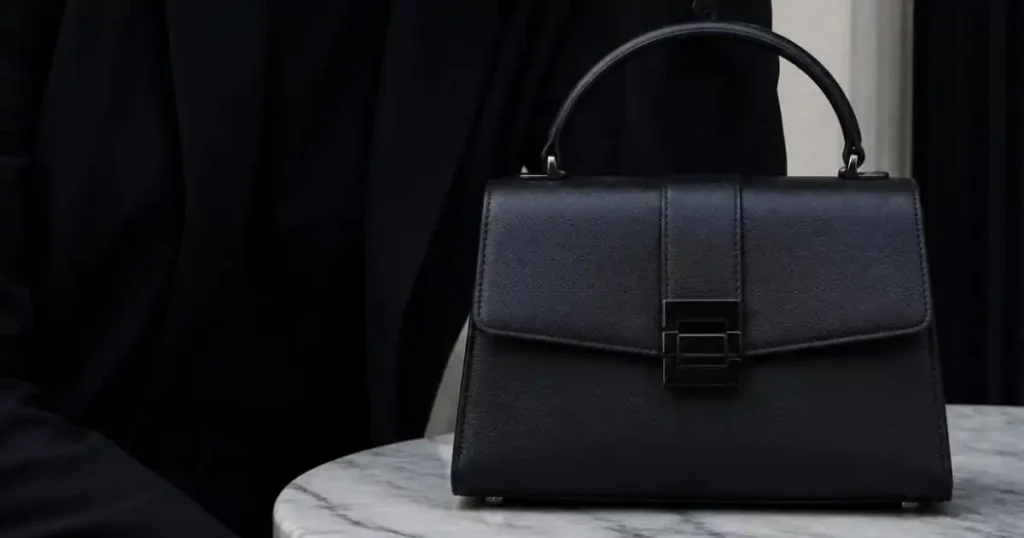 structured black bag