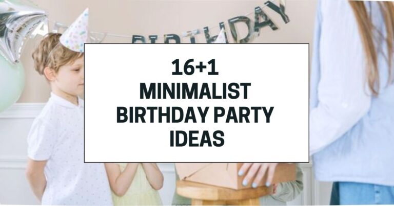What a Minimalist Birthday Party Really Teaches Kids About Enough
