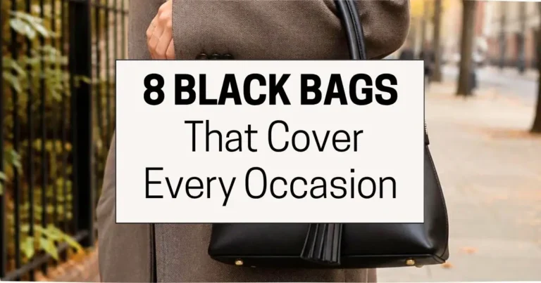 8 Bags for Every Occasion – Built Around One Minimalist Black Purse