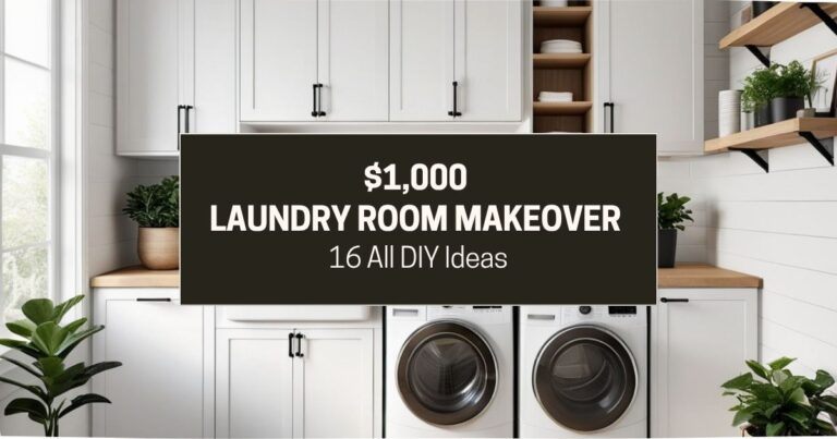 $1,000 Laundry Room Makeover: 16 DIY Ideas for Small Spaces