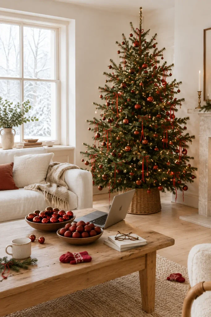 red christmas tree