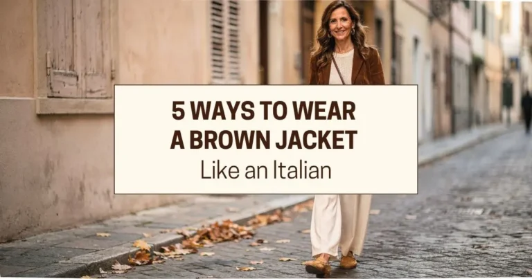 5 ways to wear a brown jacket like an italian woman