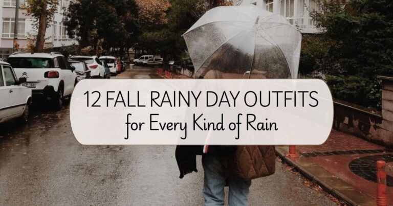 12 Fall Rainy Day Outfits That Keep You Dry and Chic