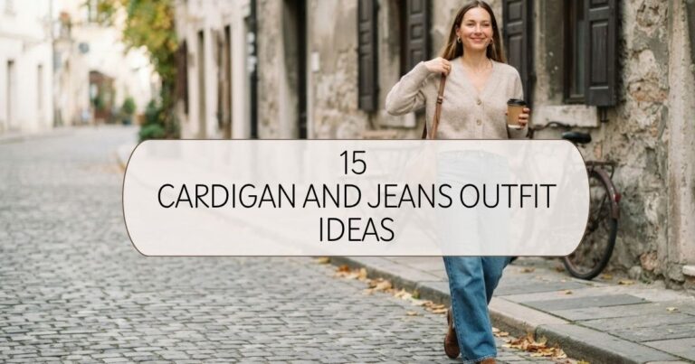 Cardigan and Jeans Outfit: 15 Pairings That Never Look Sloppy